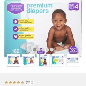 Berkley Jensen diapers size 4